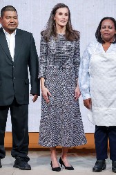 Kraljica Leticija pokazala da tvid ne izlazi iz mode: Njena haljina pristaje svakoj građi, a savršena je za hladne zimske dane